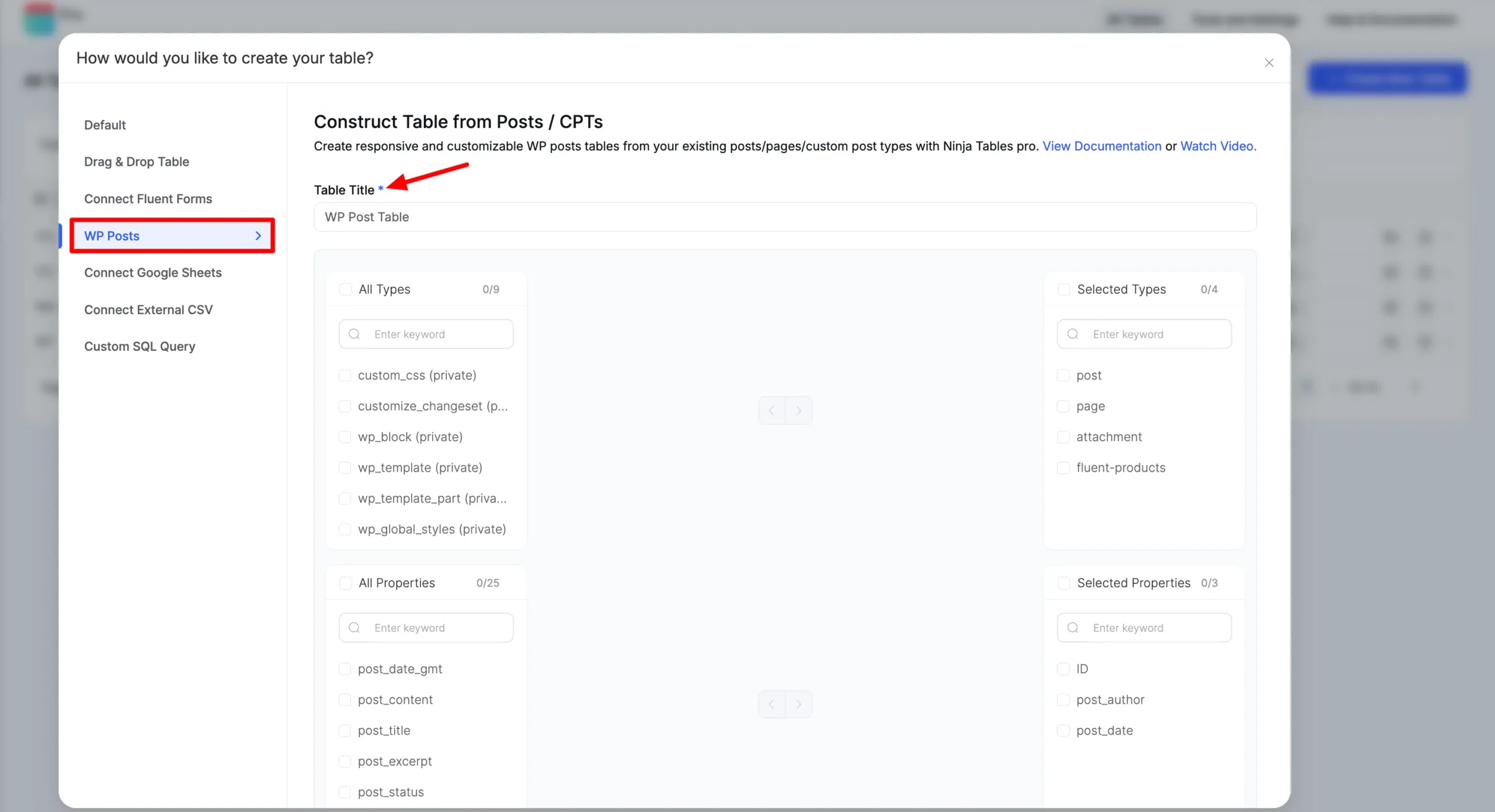Create WP Post