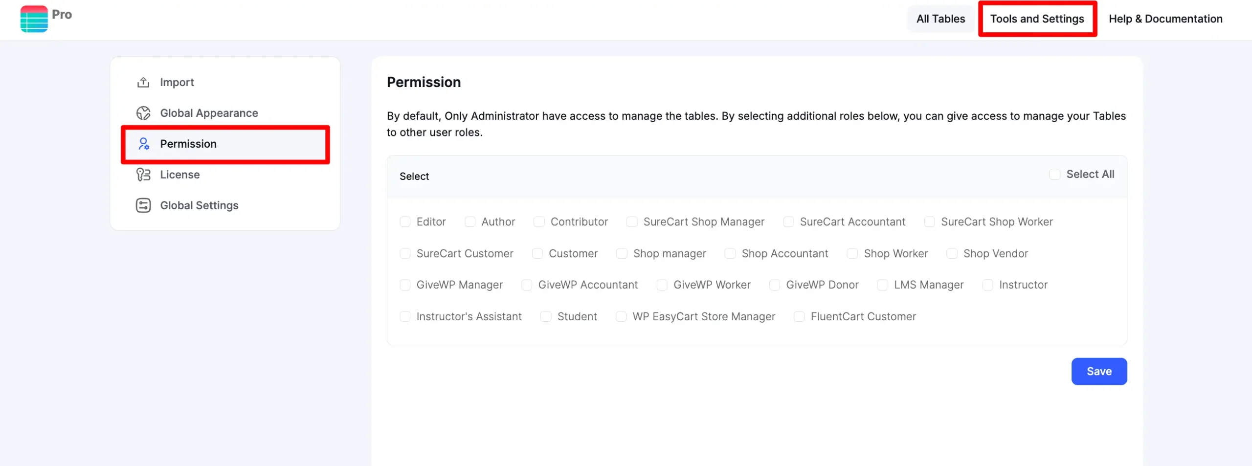Permission